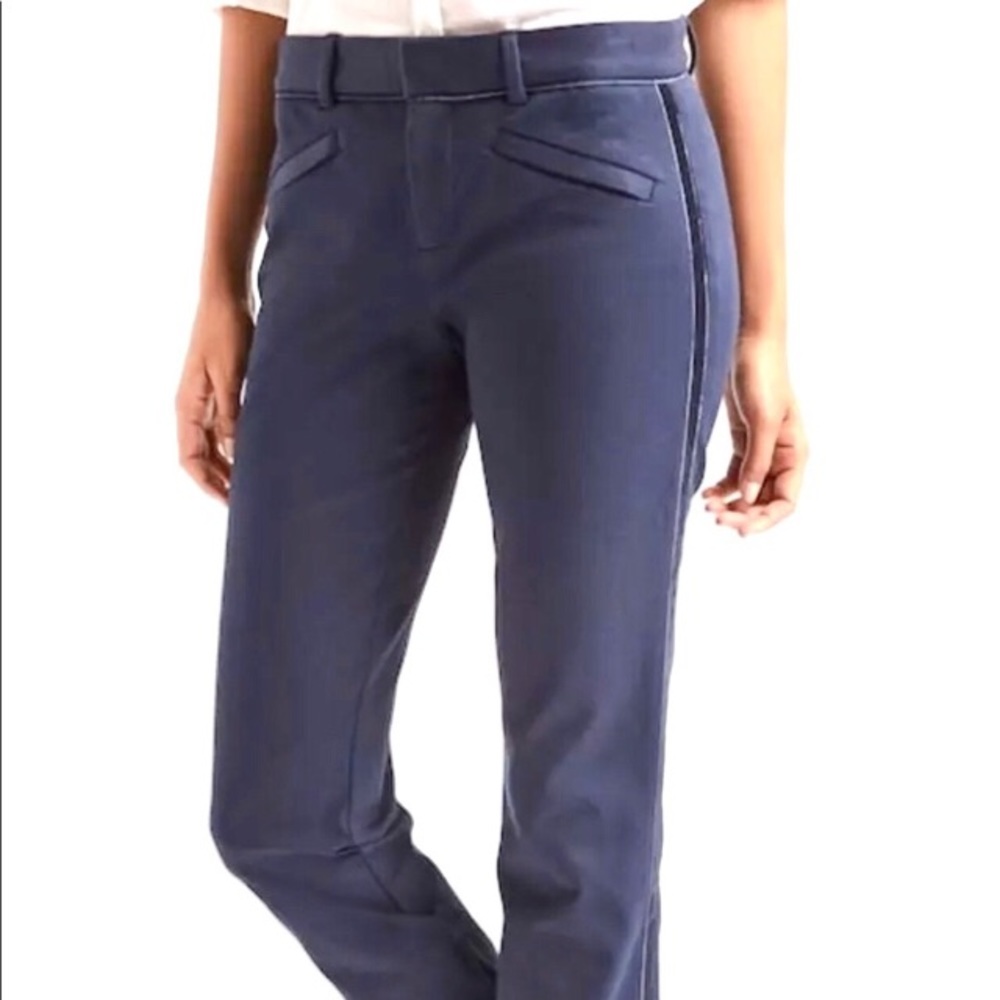 GAP Velvet Trim Skinny Bi-Stretch Ankle Pant
